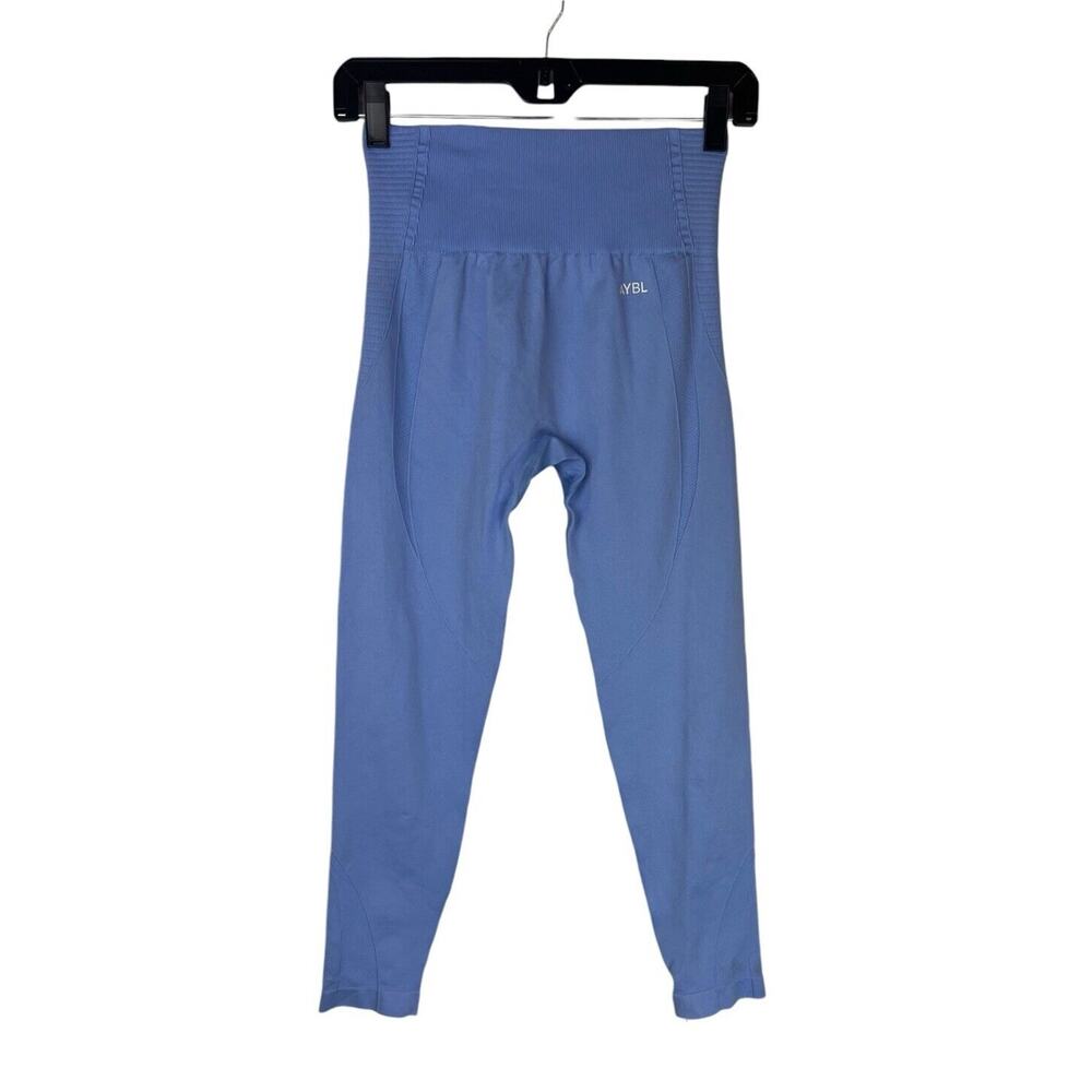 NEW AYBL Balance V2 Seamless Legging Size M Chambray Blue High Waist Compression